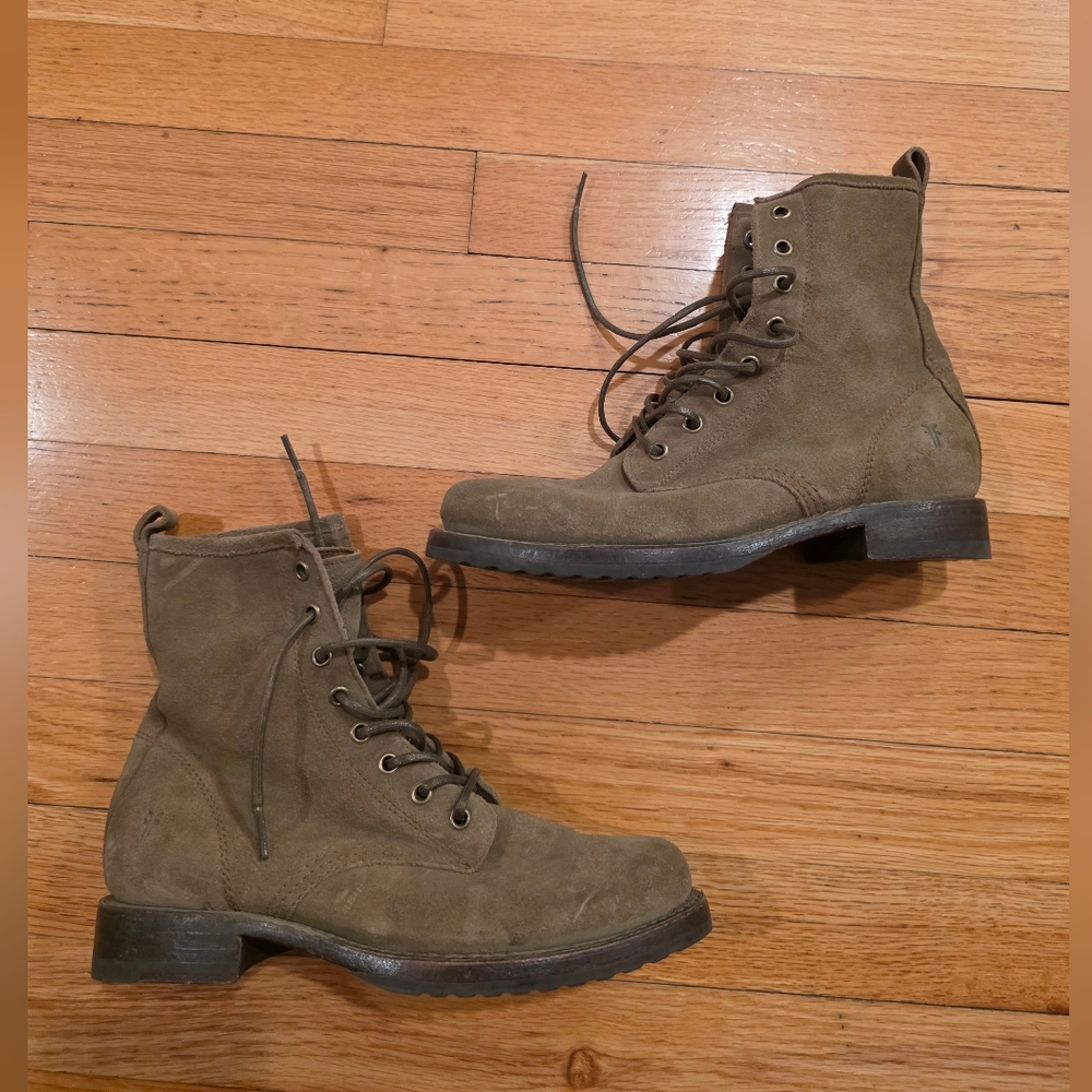 Frye Lace-Up Combat Boots